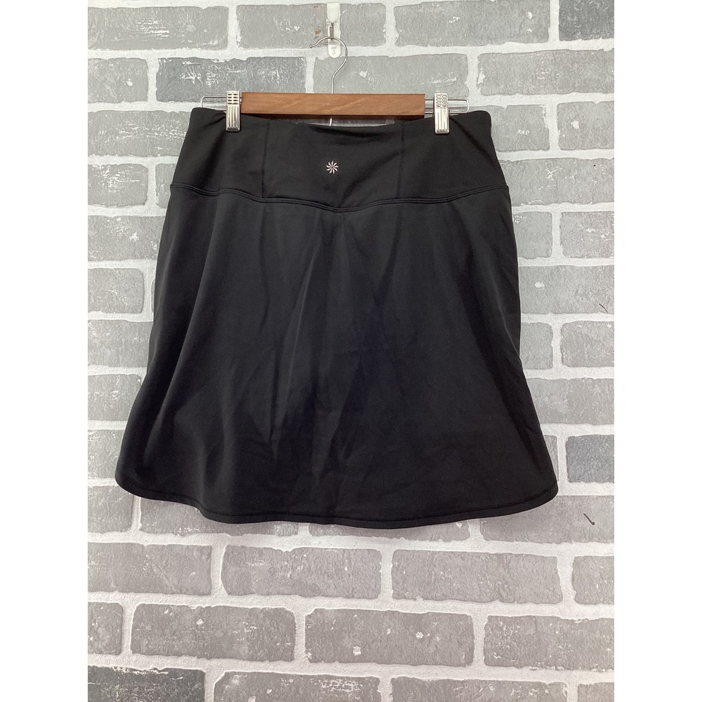 Athleta Fairway 18 Golf Skort Black Activewear Skirt Pockets Womens Size M - Picture 5 of 5